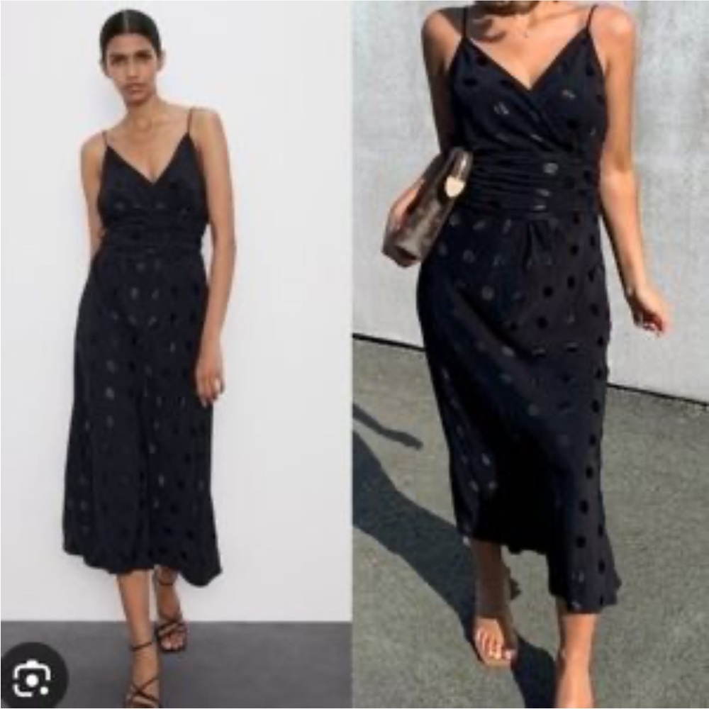 Zara Black Midi Dress